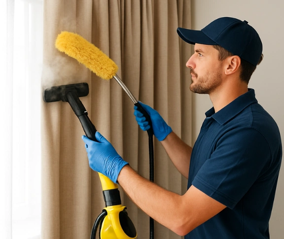 Trusted drapes cleaning technician Matty Curtain Cleaning oakville-nsw QLD
