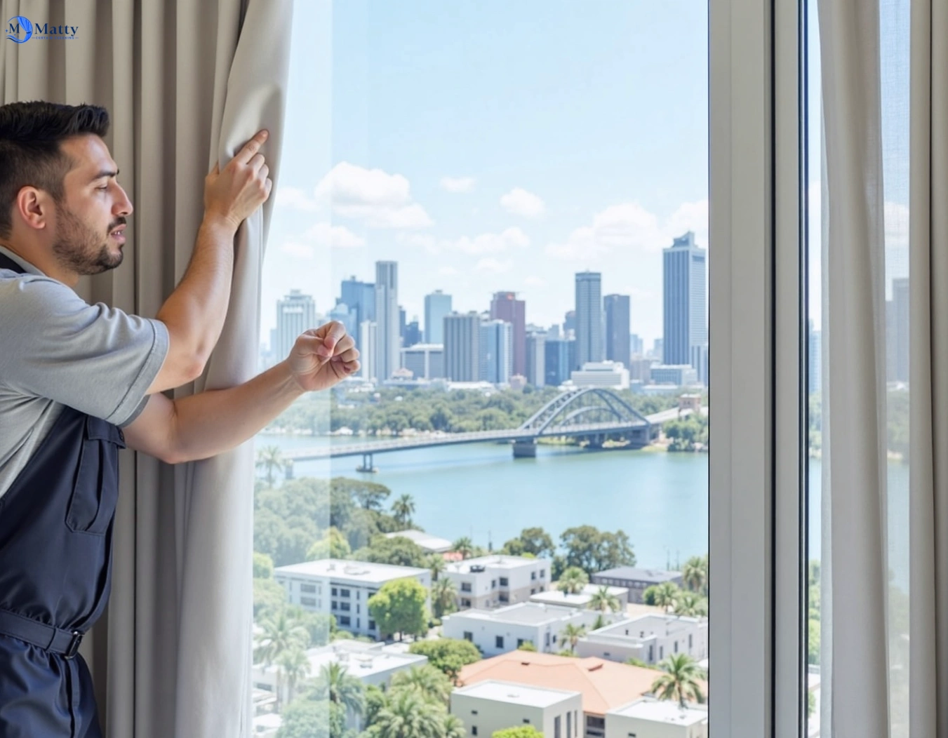 Professional curtain steam cleaning service oakville-nsw QLD by Matty Curtain Cleaning